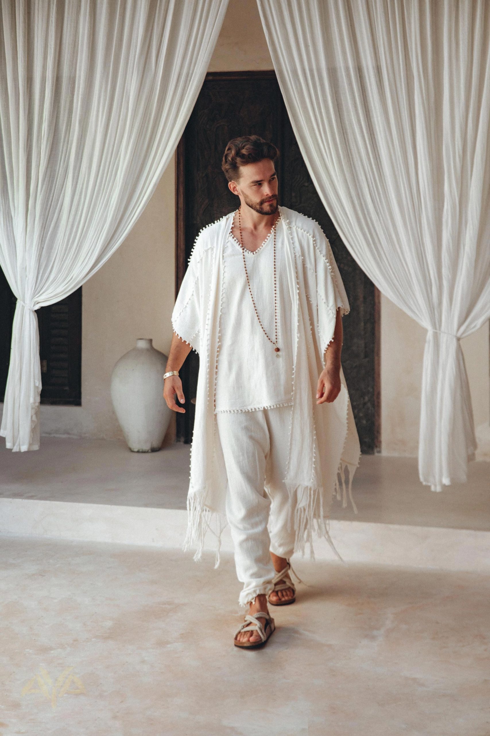 Off White Men's Boho Cargo Pants Raw Edge