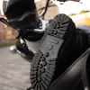 Men S Leather Motorcycle Boots Black Or Brown