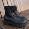 Handmade Women Leather Boots Colors Available Black Brown