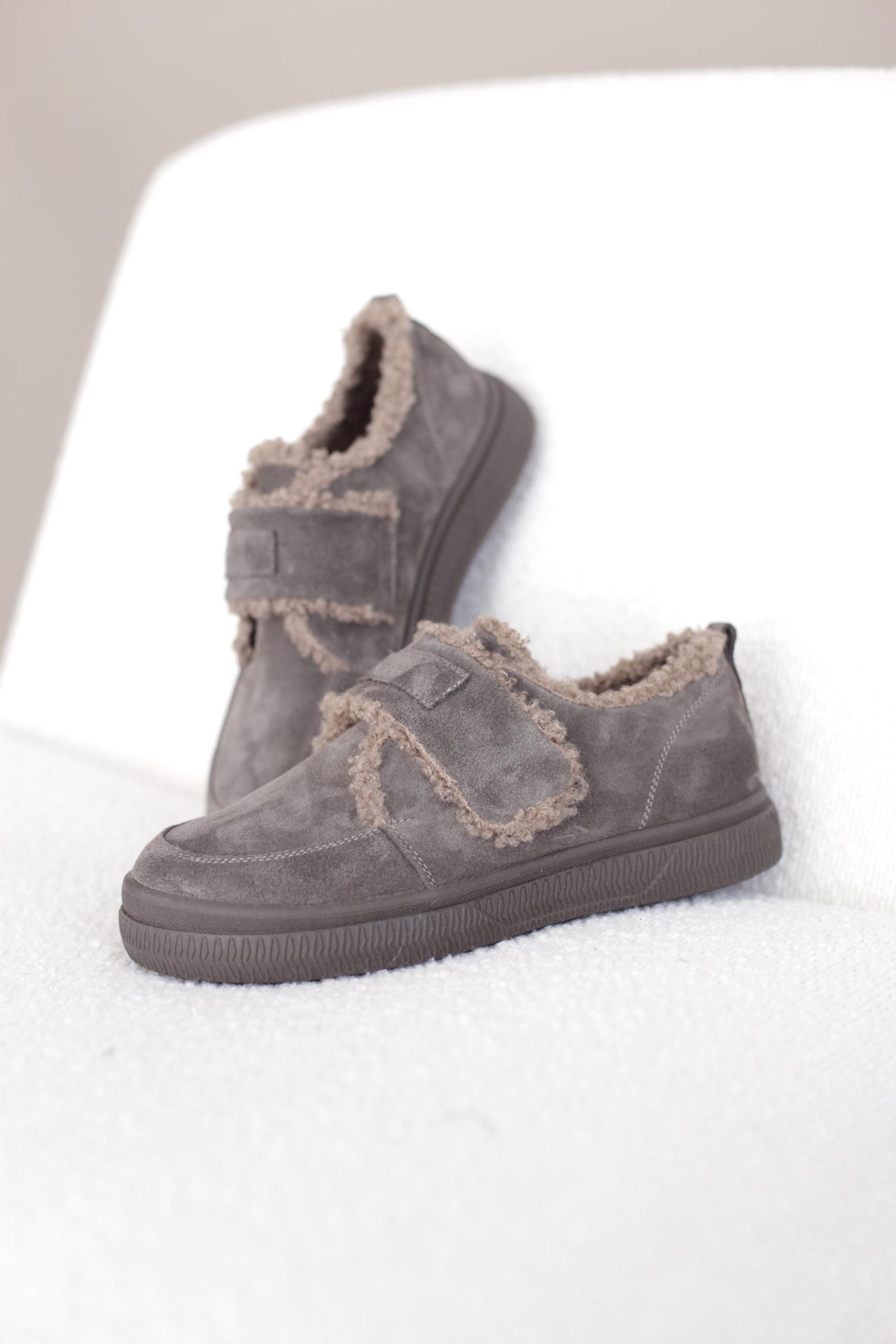 Suede Winter Anatomic Boots Fur Lined Warm Footwear